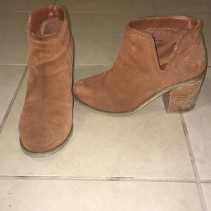 Tan booties